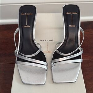 Studio Silver Strappy Women's Heels